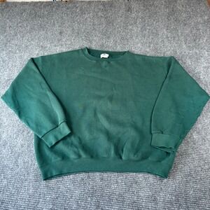 Vintage Pro Spirit Green Crewneck Sweatshirt Made in USA XL Blank 90s 4593